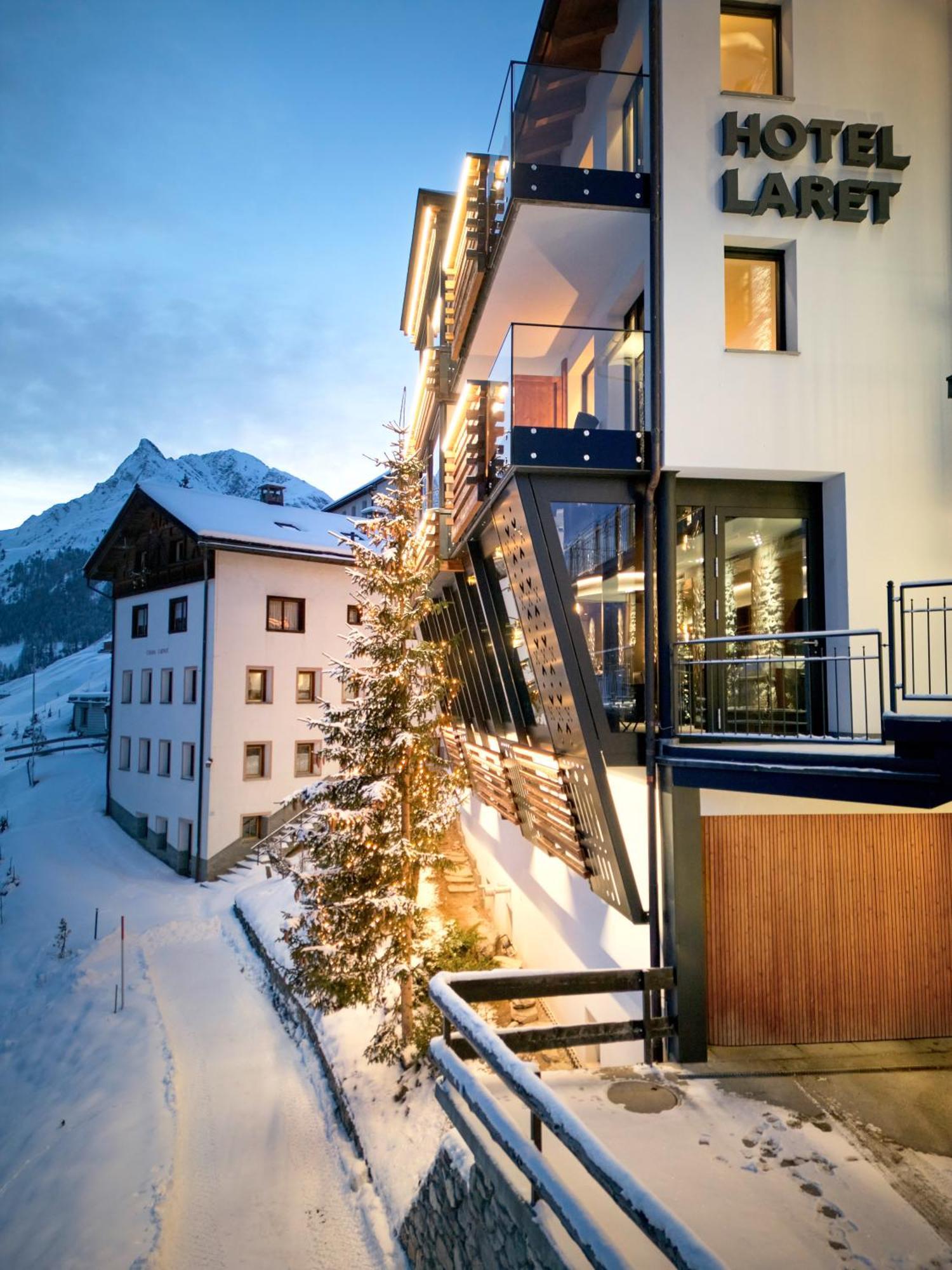 Laret Private Boutique Hotel - Adults Only Samnaun Exteriör bild