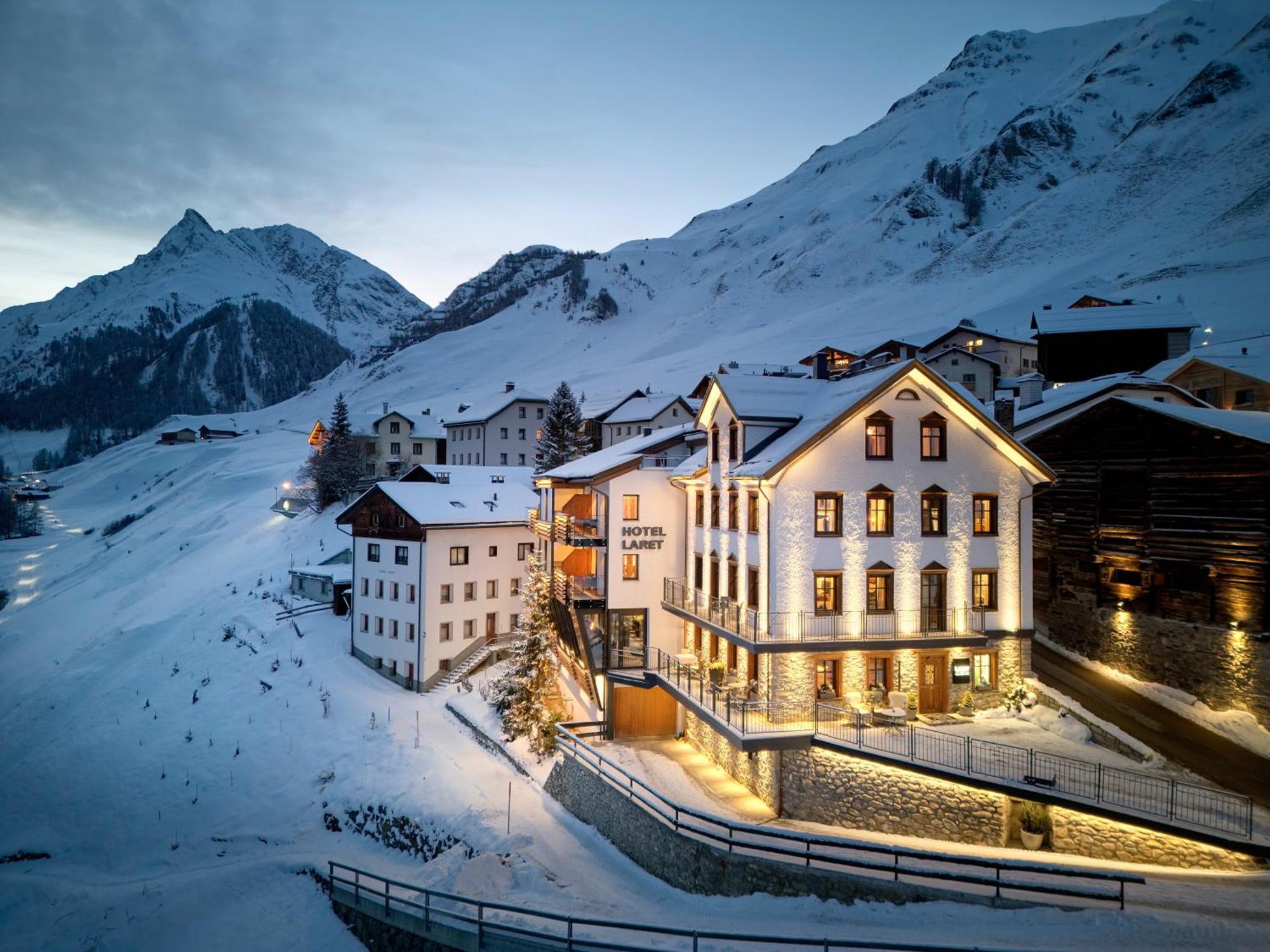 Laret Private Boutique Hotel - Adults Only Samnaun Exteriör bild