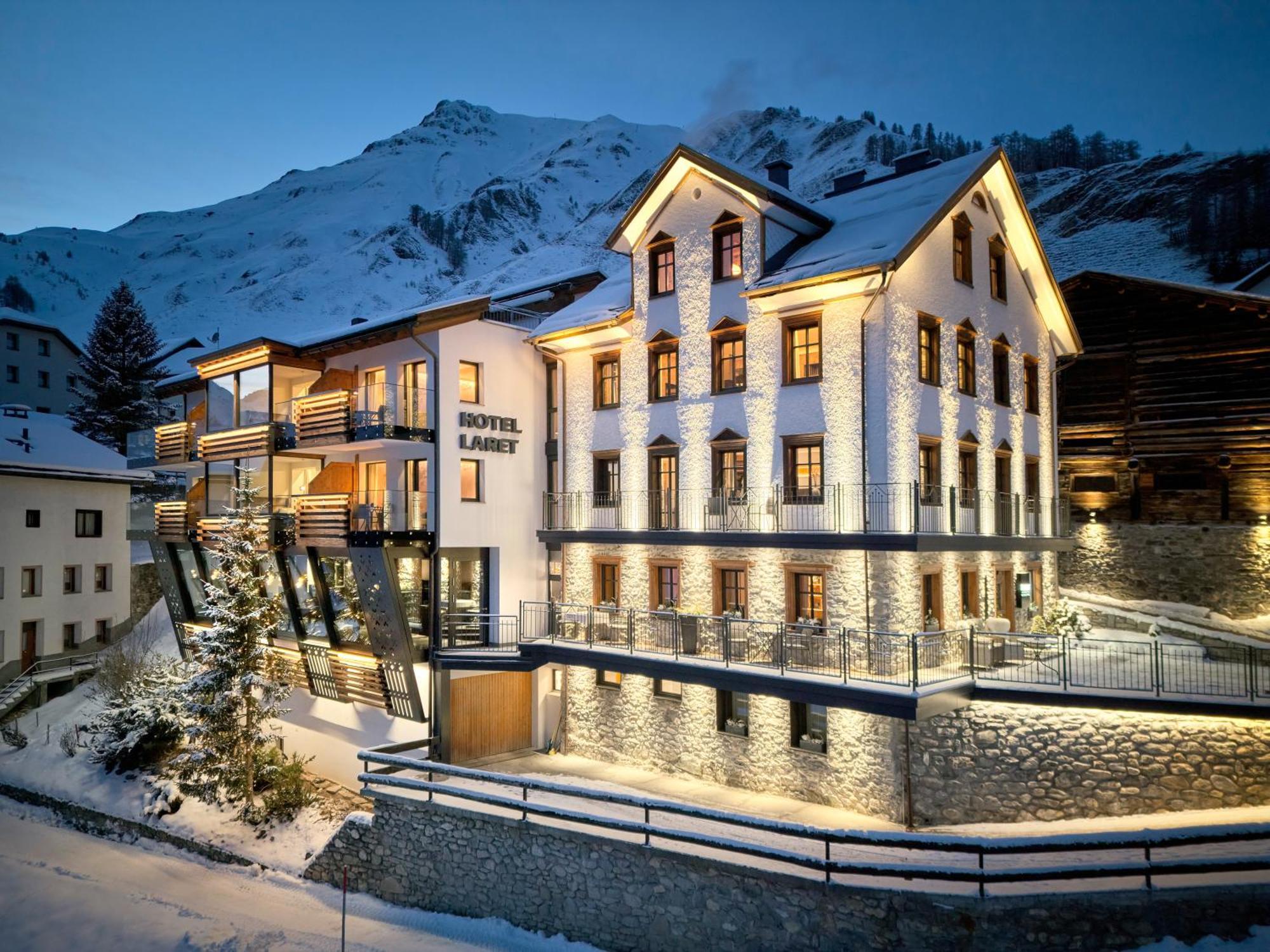 Laret Private Boutique Hotel - Adults Only Samnaun Exteriör bild